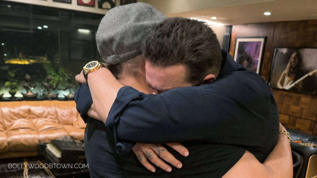 Salman Khan shared photos of an emotional reunion with Sanjay Dutt, saying, "I love you, Baba.” 46321